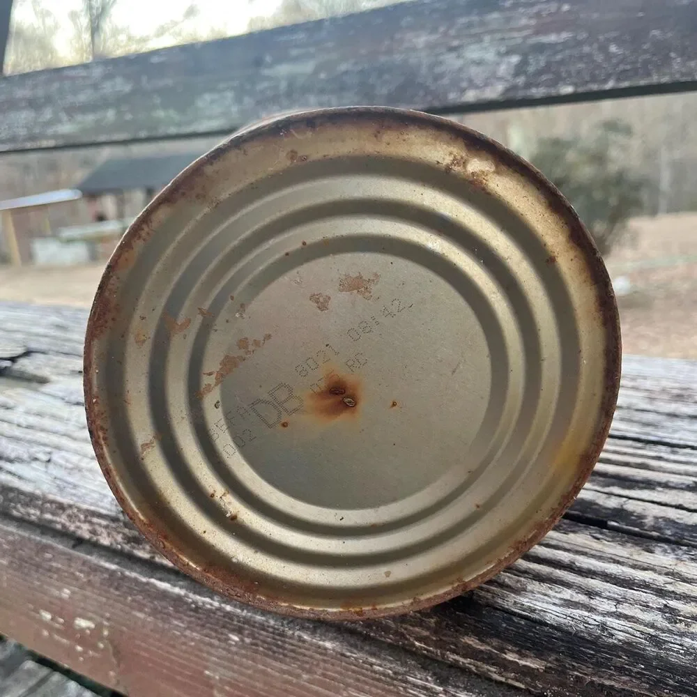 Rusty Tin Can, Flower Vase, Vintage Decor, Farmhouse Decoration, Storage
